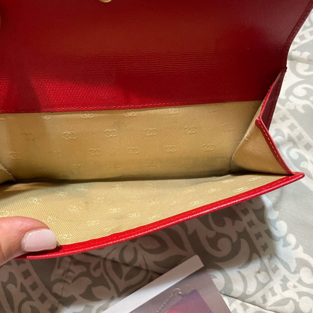 Authenticated Chanel Button Tab Wallet - image 7